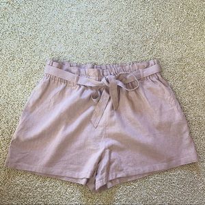NWOT Aeropostale Pink Linen Shorts Size Large